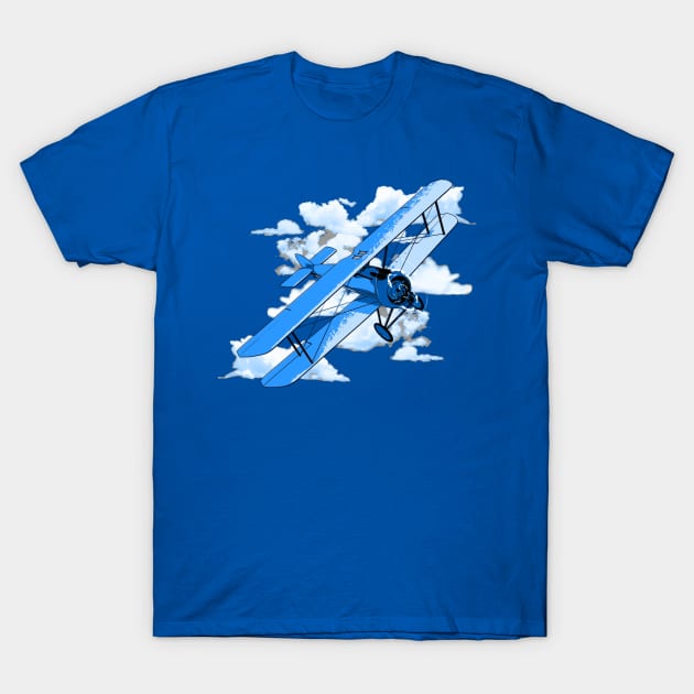 Classic Aviation Biplane T-Shirt by macdonaldcreativestudios